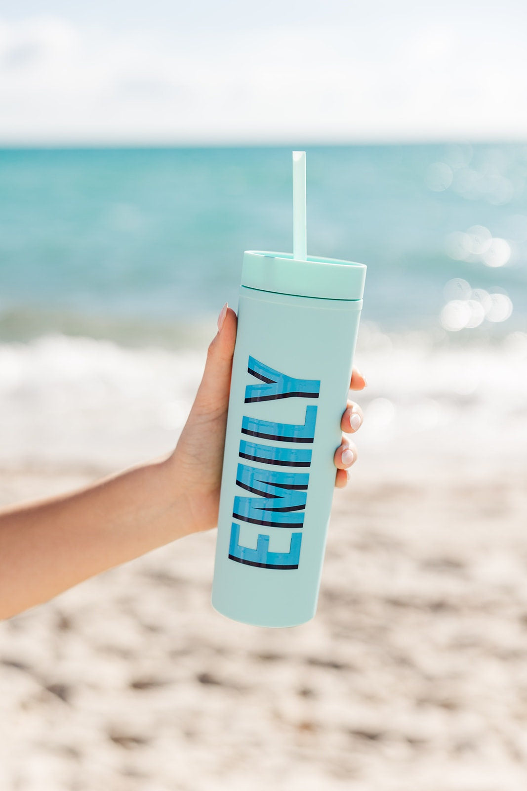 Custom Name Matte Skinny Tumbler