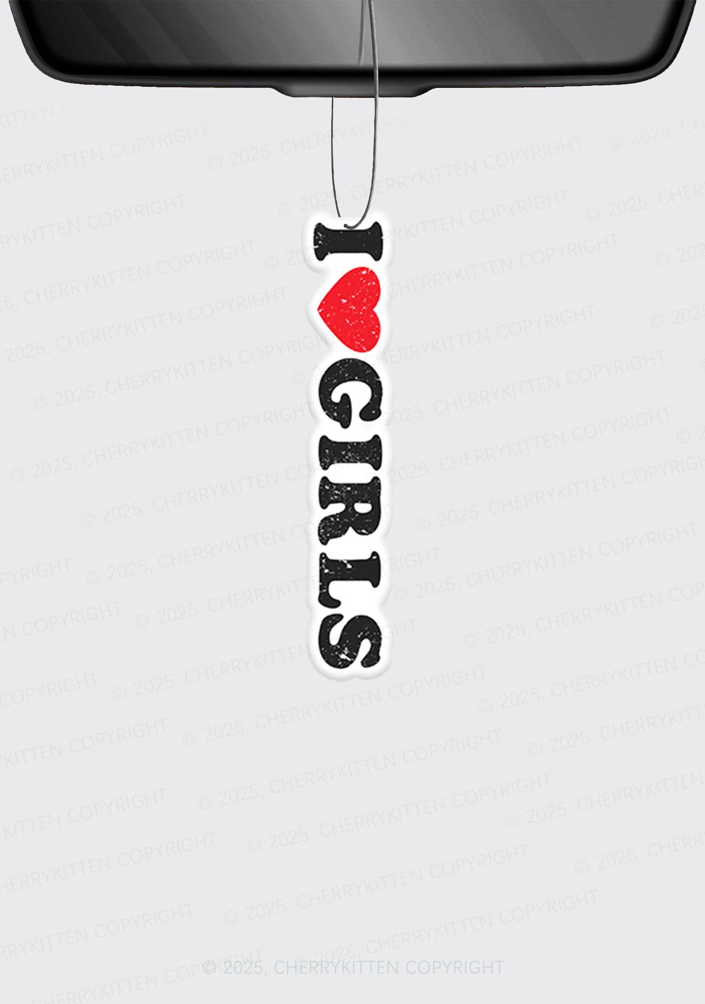 I Love Girls Pride 1Pc Y2K Car Air Freshener Cherrykitten