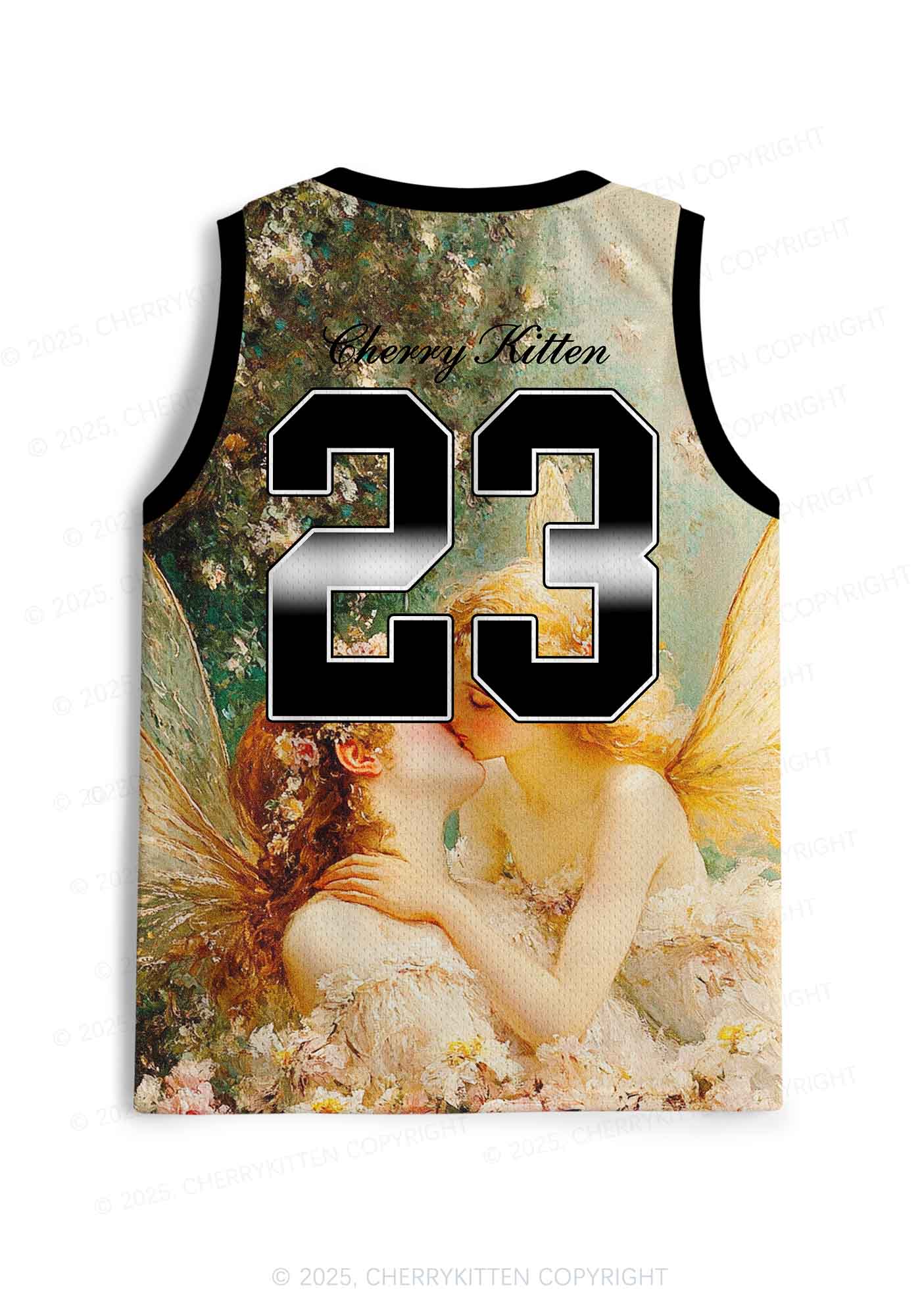 Custom Kiss More Girls Lesbian Pride Y2K Sport Jersey Tank Cherrykitten