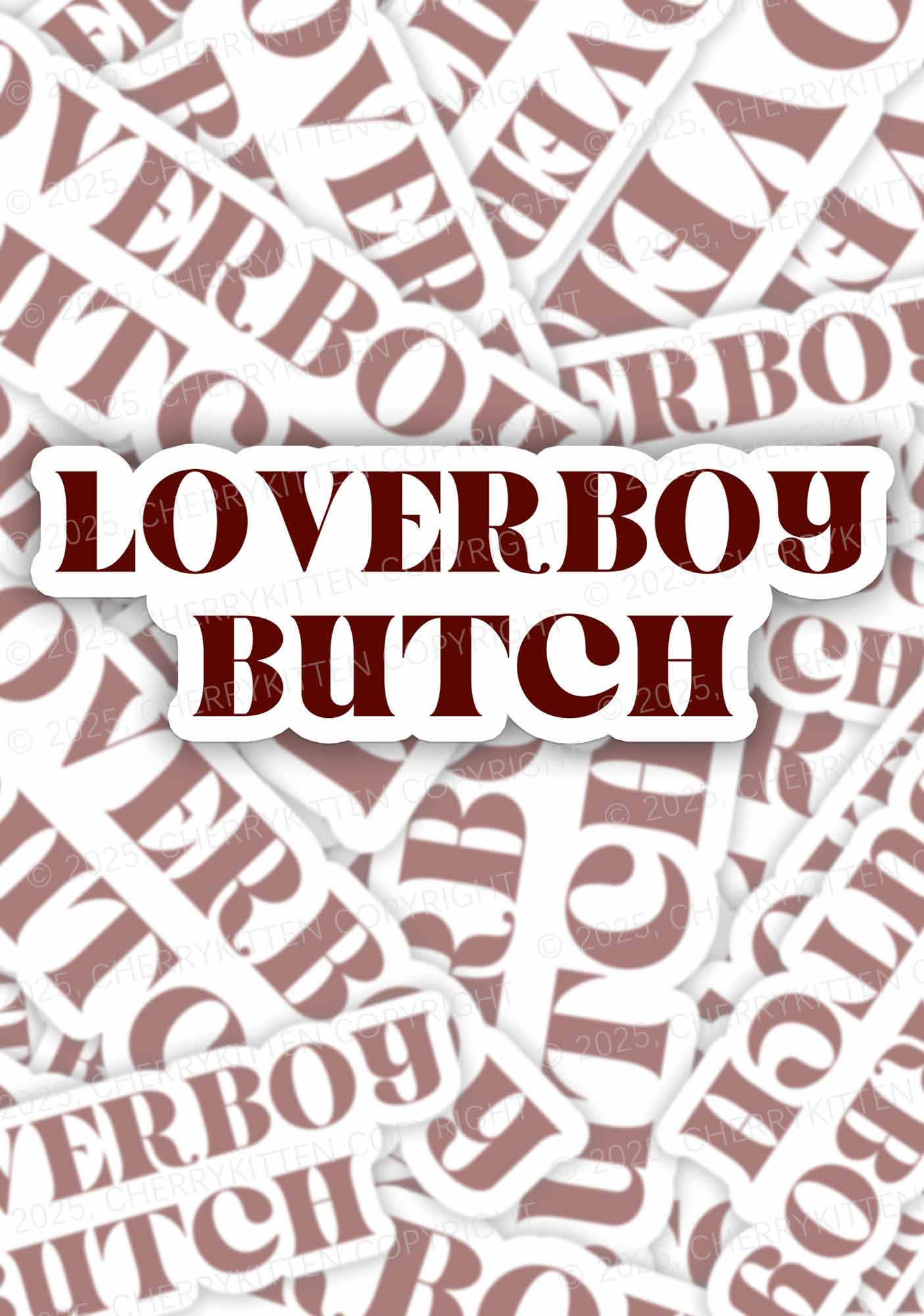Loverboy Butch Pride 1Pc Y2K Sticker Cherrykitten