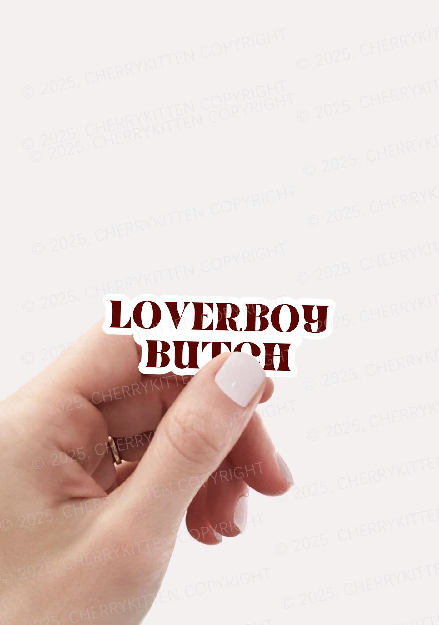 Loverboy Butch Pride 1Pc Y2K Sticker Cherrykitten