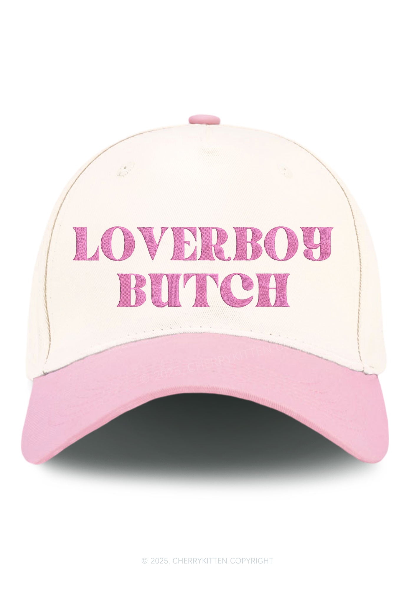 Embroidered Loverboy Butch Pride Y2K Color Block Baseball Cap Cherrykitten