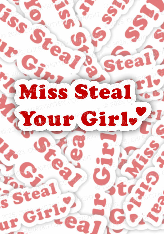 Miss Steal Your Girl Pride 1Pc Y2K Sticker Cherrykitten