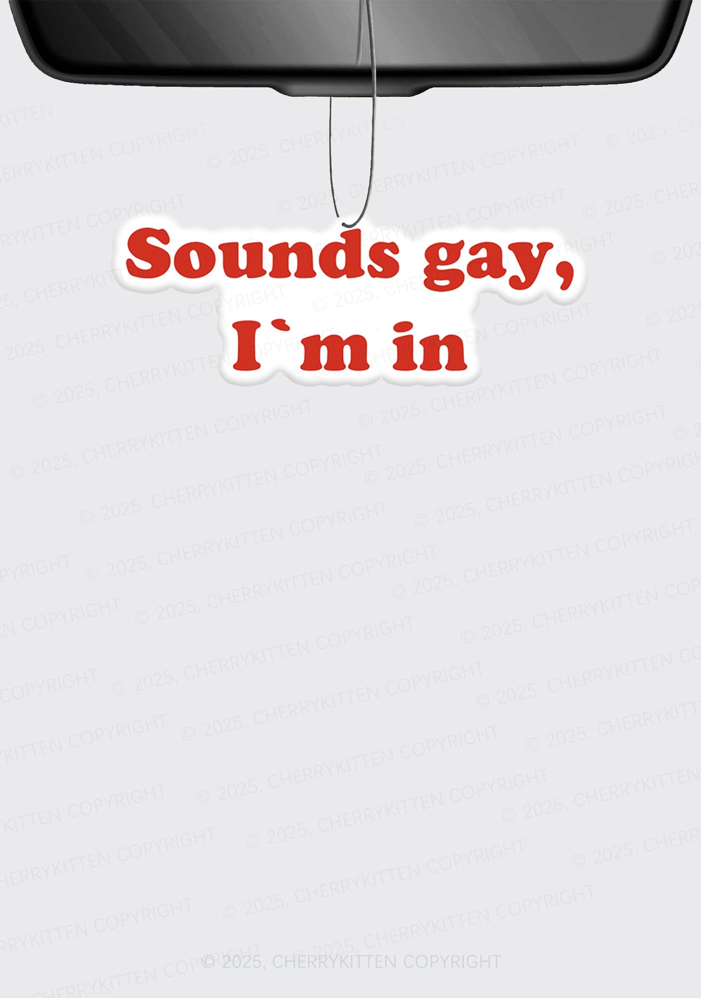 Sounds Gay Pride 1Pc Y2K Car Air Freshener Cherrykitten