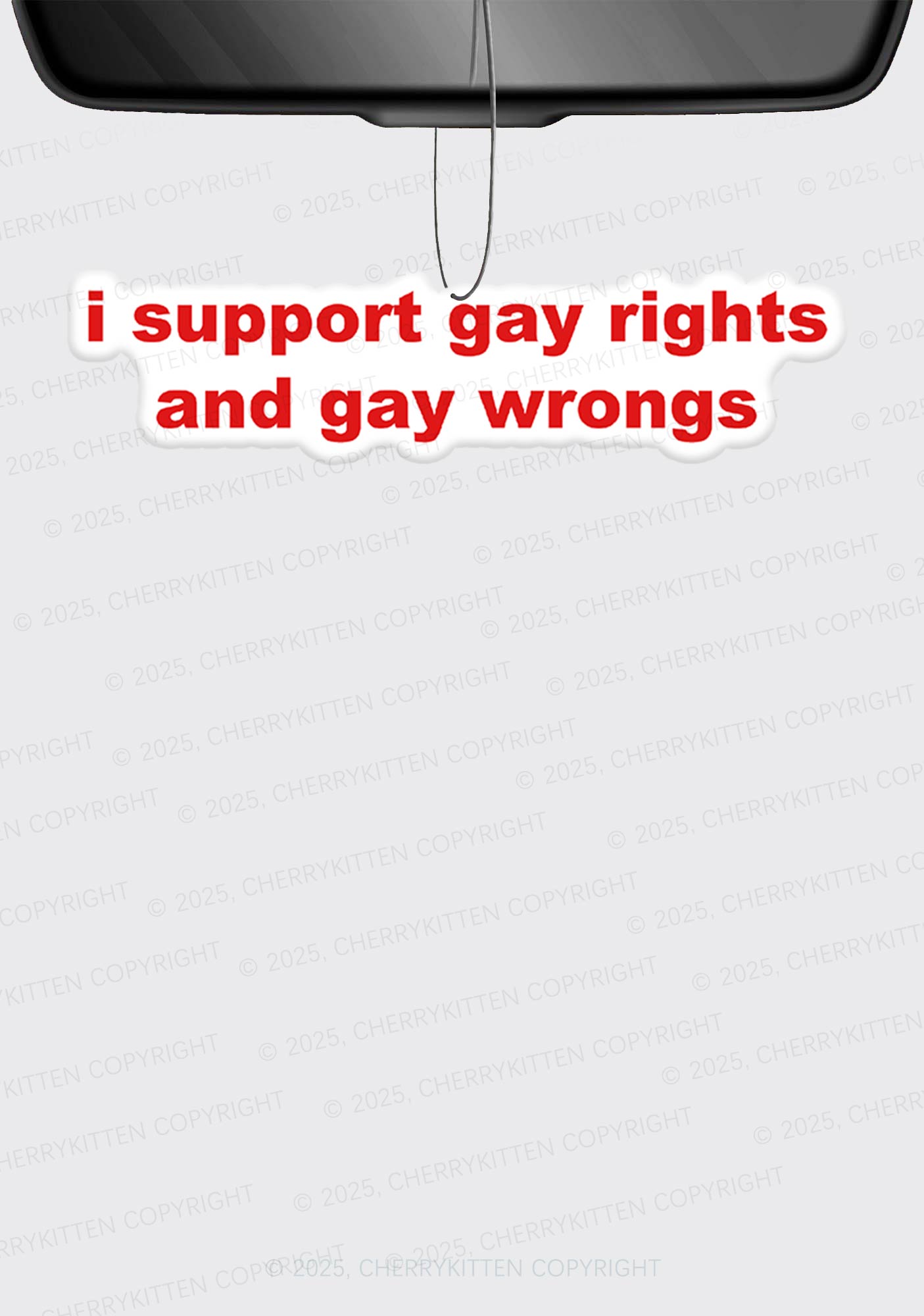 Support Gay Rights Pride 1Pc Y2K Car Air Freshener Cherrykitten