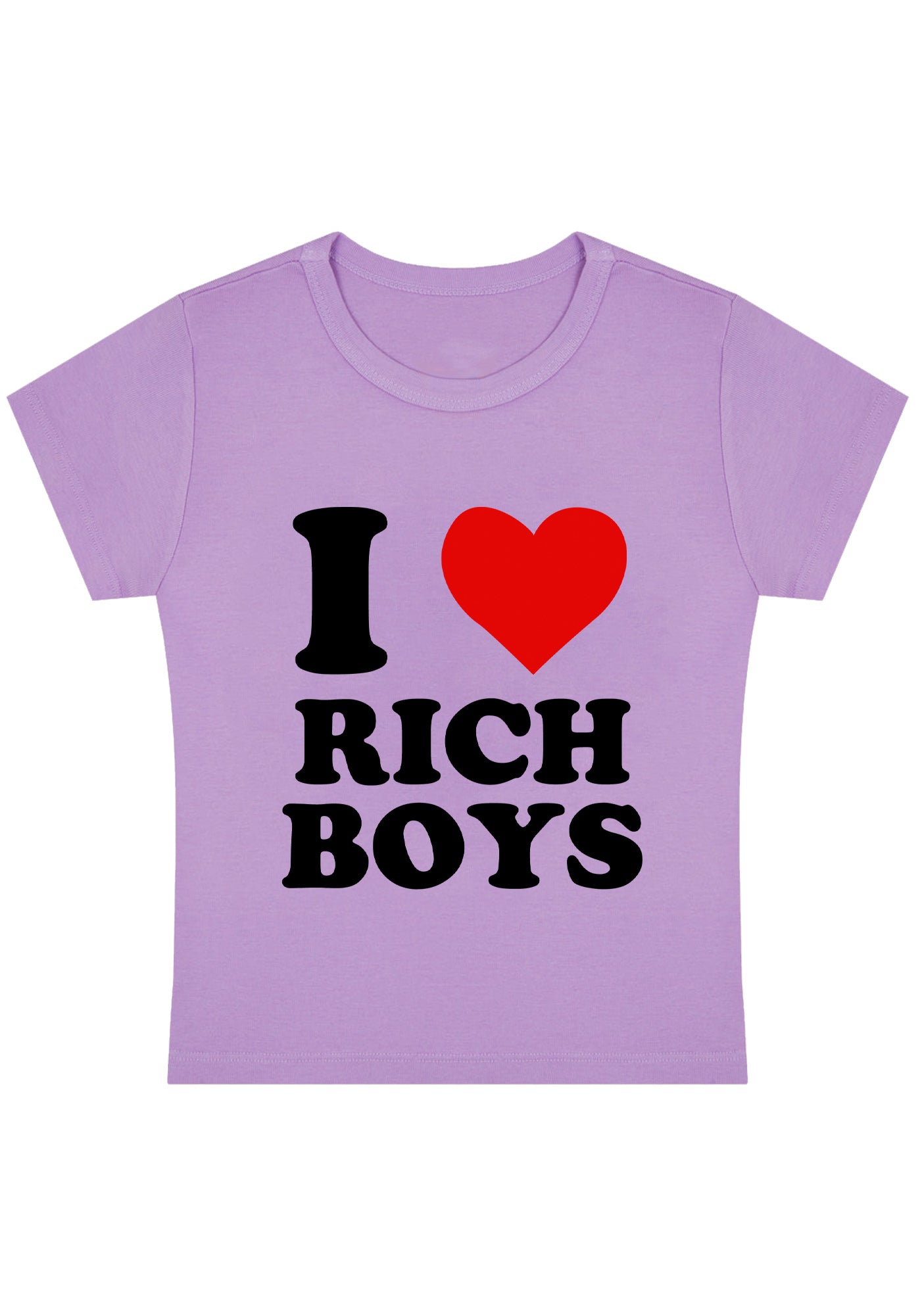 I Love Rich Boys Y2K Baby Tee