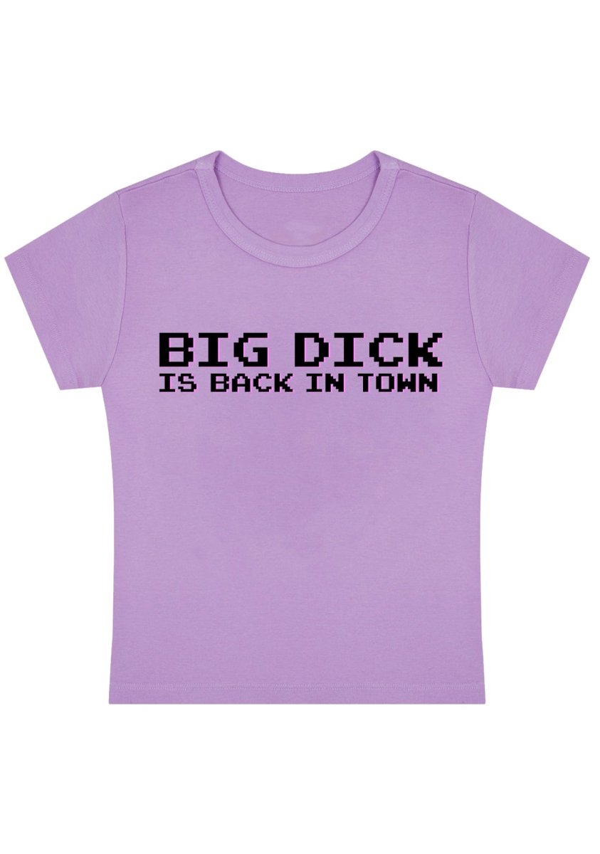 Big Is Back In Town Y2k Baby Tee - cherrykittenBig Is Back In Town Y2k Baby Tee