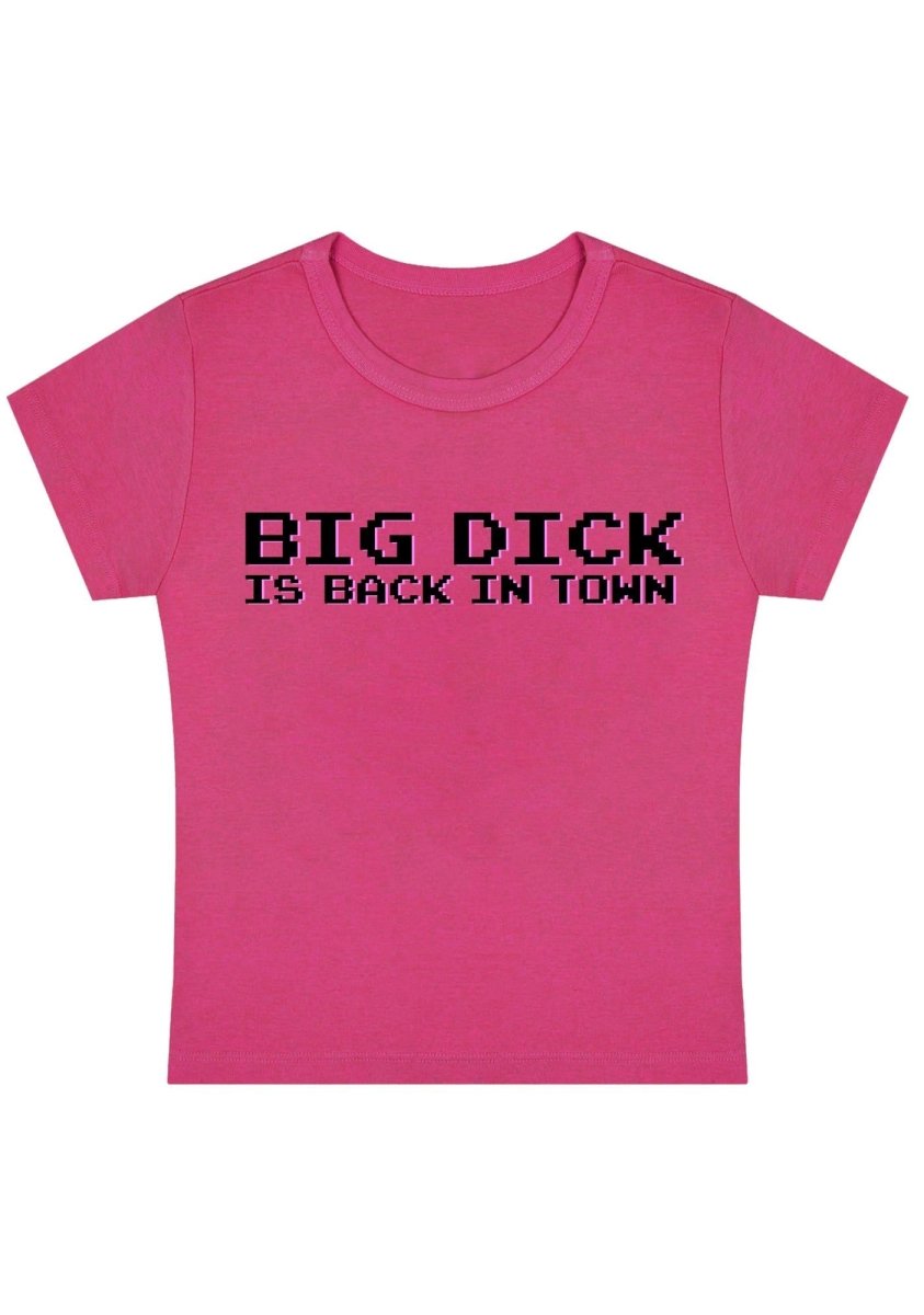 Big Is Back In Town Y2k Baby Tee - cherrykittenBig Is Back In Town Y2k Baby Tee