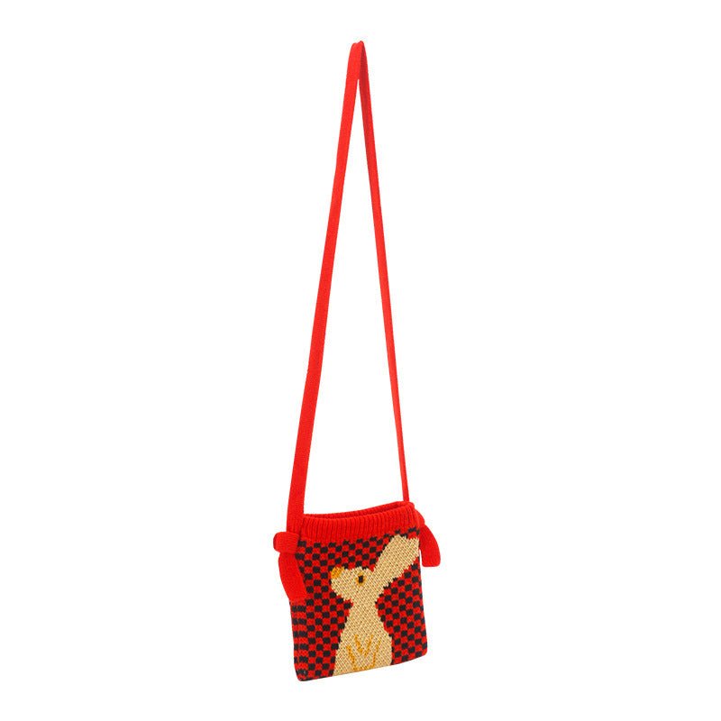 Cartoon Rabbit Knitted Bag - cherrykittenCartoon Rabbit Knitted Bag