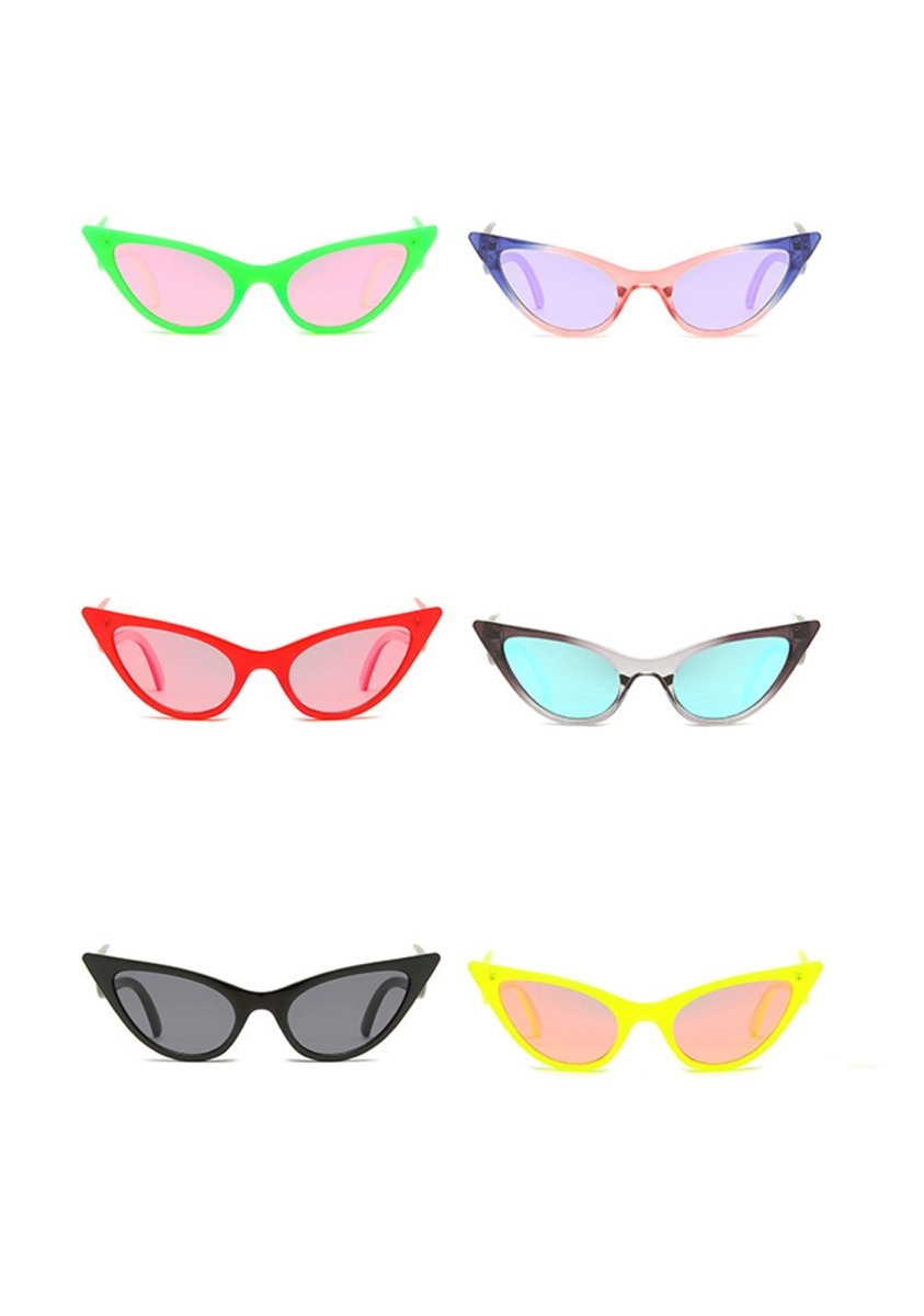 Crazy Frame Cat Eyes Sunglasses - cherrykittenCrazy Frame Cat Eyes Sunglasses