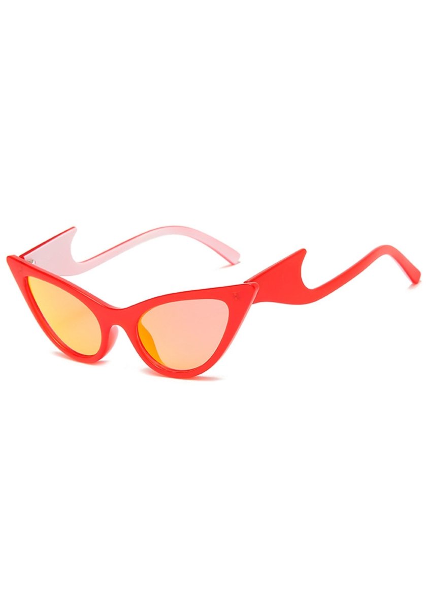 Crazy Frame Cat Eyes Sunglasses - cherrykittenCrazy Frame Cat Eyes Sunglasses