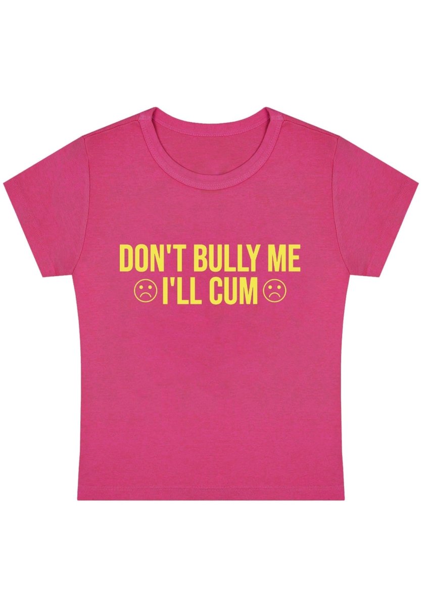 Curvy Don't Bully Me Baby Tee - cherrykittenCurvy Don't Bully Me Baby Tee