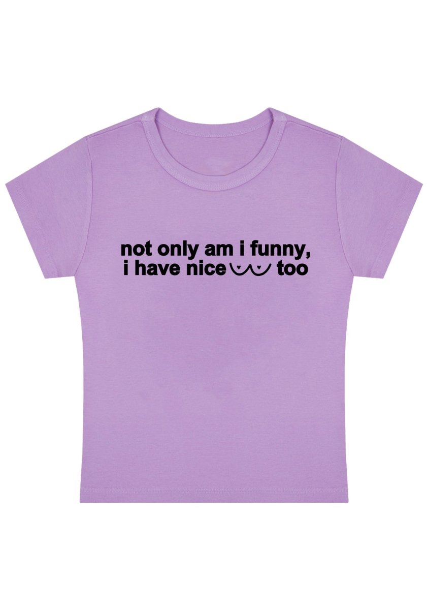 Curvy I Have Nice Dots Too Baby Tee - cherrykittenCurvy I Have Nice Dots Too Baby Tee