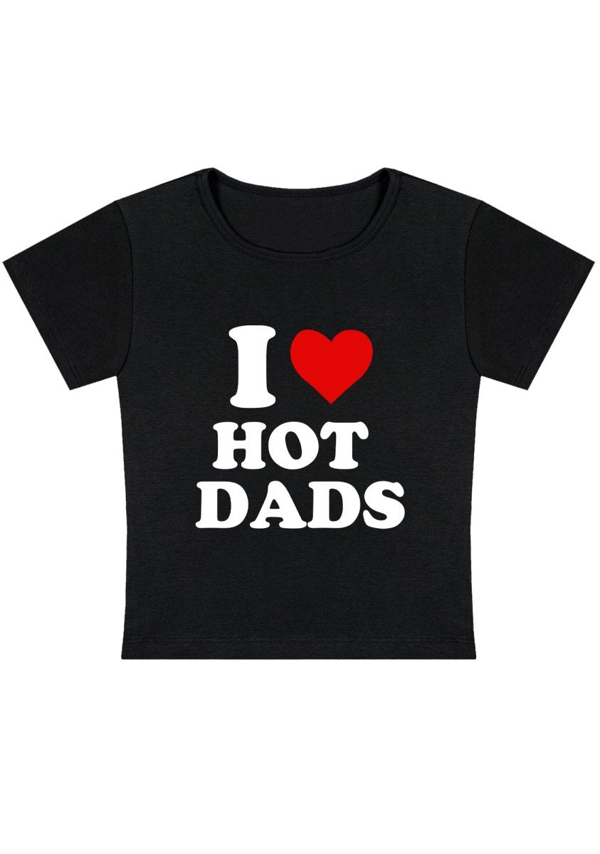 Curvy I Love Hot Dads Baby Tee - cherrykittenCurvy I Love Hot Dads Baby Tee