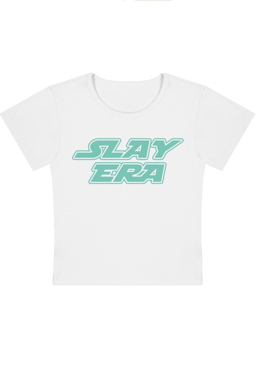 Curvy Slay Era Baby Tee - cherrykittenCurvy Slay Era Baby Tee