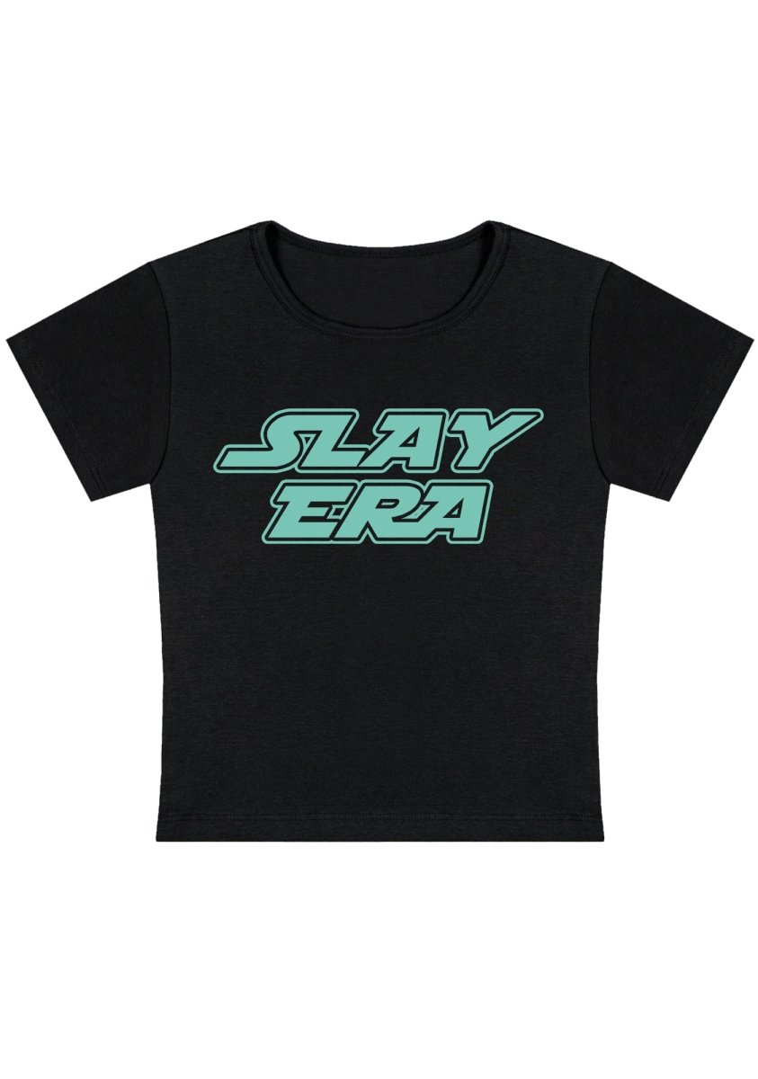 Curvy Slay Era Baby Tee - cherrykittenCurvy Slay Era Baby Tee