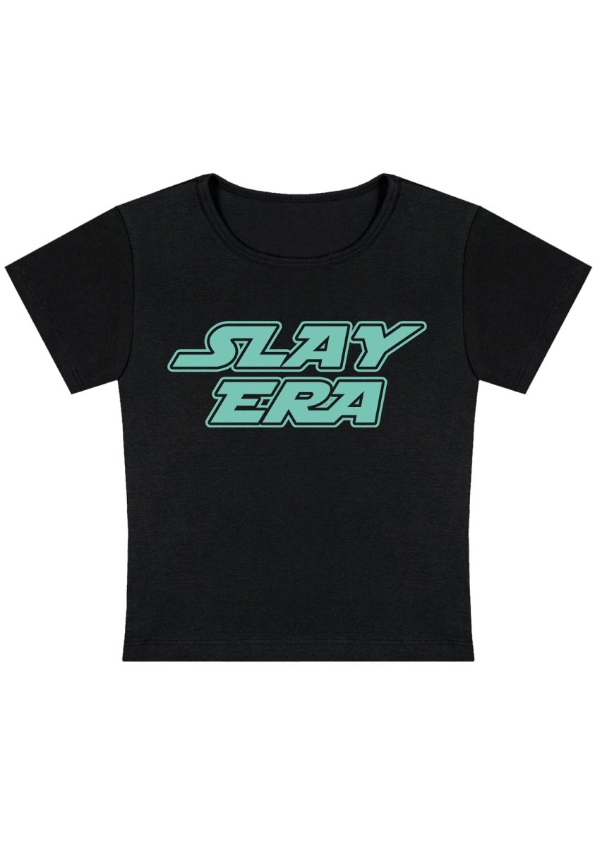 Curvy Slay Era Baby Tee - cherrykittenCurvy Slay Era Baby Tee