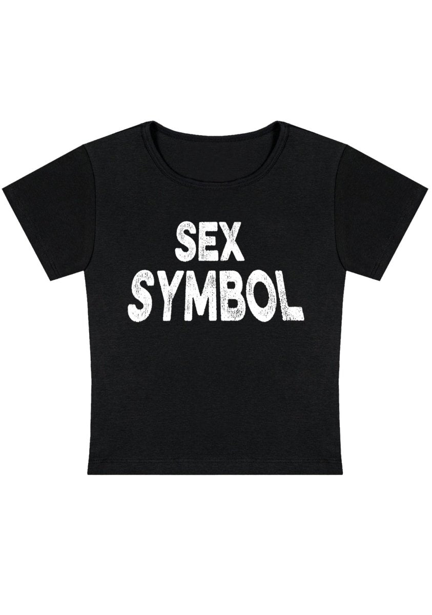 Curvy Sx Symbol Baby Tee - cherrykittenCurvy Sx Symbol Baby Tee