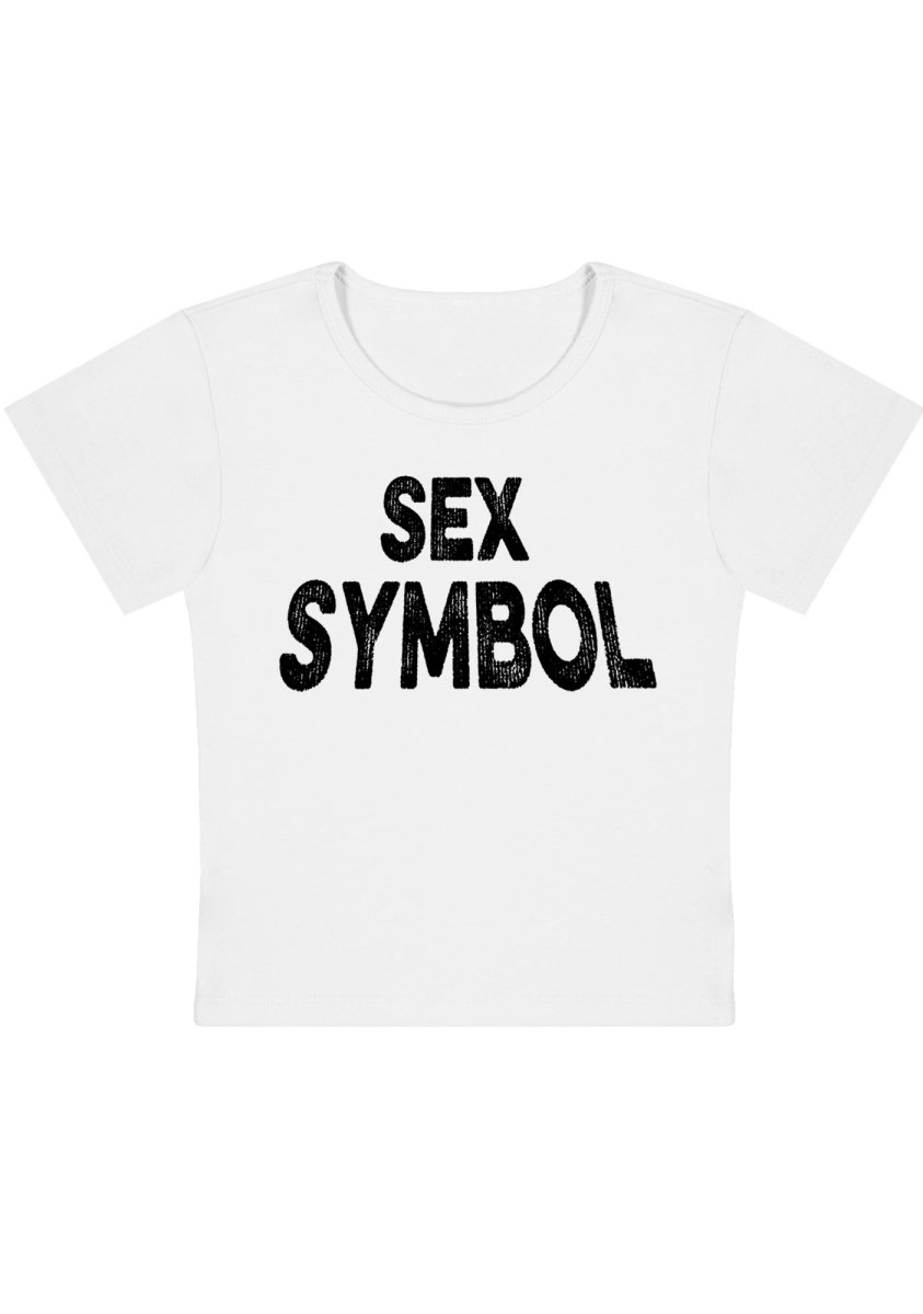 Curvy Sx Symbol Baby Tee - cherrykittenCurvy Sx Symbol Baby Tee