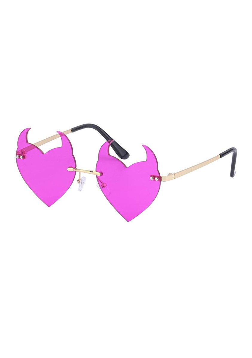 Devil Hearts Funky Sunglasses - cherrykittenDevil Hearts Funky Sunglasses