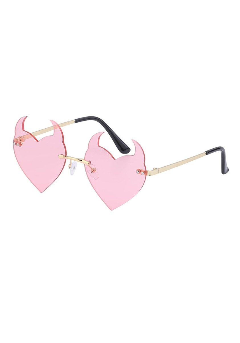 Devil Hearts Funky Sunglasses - cherrykittenDevil Hearts Funky Sunglasses