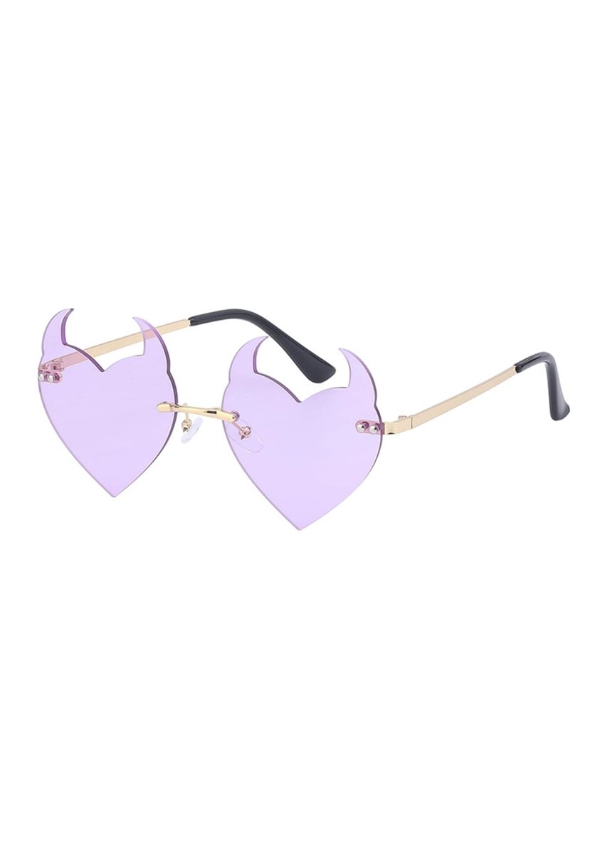 Devil Hearts Funky Sunglasses - cherrykittenDevil Hearts Funky Sunglasses