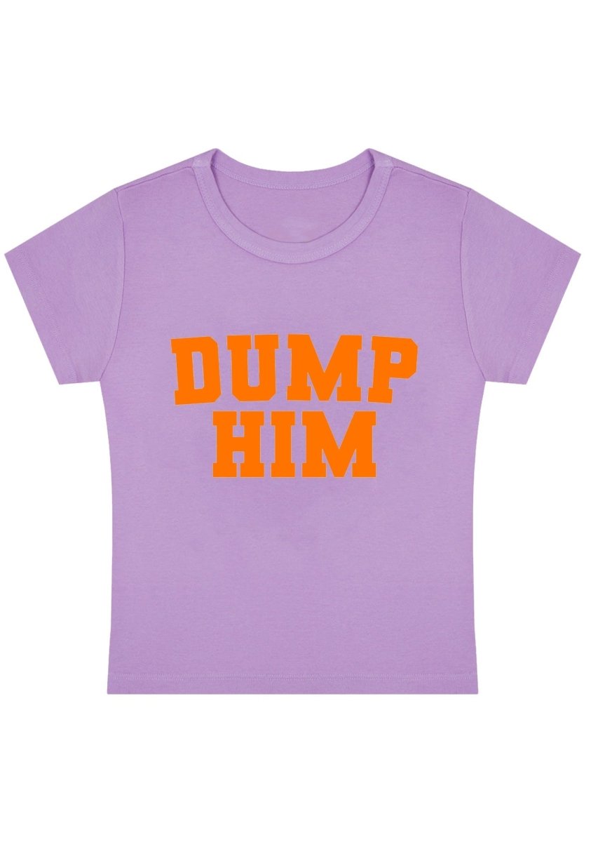 Dump Him Y2k Baby Tee - cherrykittenDump Him Y2k Baby Tee