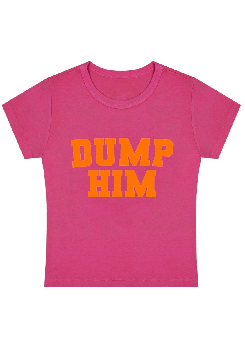 Dump Him Y2k Baby Tee - cherrykittenDump Him Y2k Baby Tee