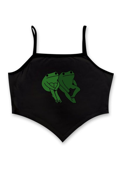 Frog Pepe Bandana Crop Tank - cherrykittenFrog Pepe Bandana Crop Tank