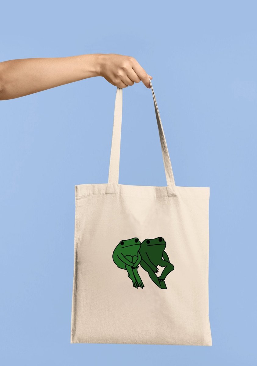 Frog Pepe Canvas Tote Bag - cherrykittenFrog Pepe Canvas Tote Bag