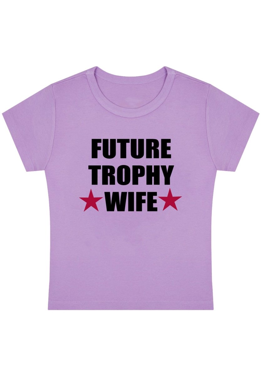 Future Trophy Wife Y2K Baby Tee - cherrykittenFuture Trophy Wife Y2K Baby Tee