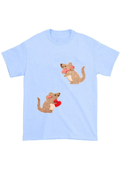 Fuzzy Mouse Chunky Shirt - cherrykittenFuzzy Mouse Chunky Shirt