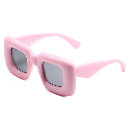 Gray Lense Thick Frame Retro Sunglasses - cherrykittenGray Lense Thick Frame Retro Sunglasses