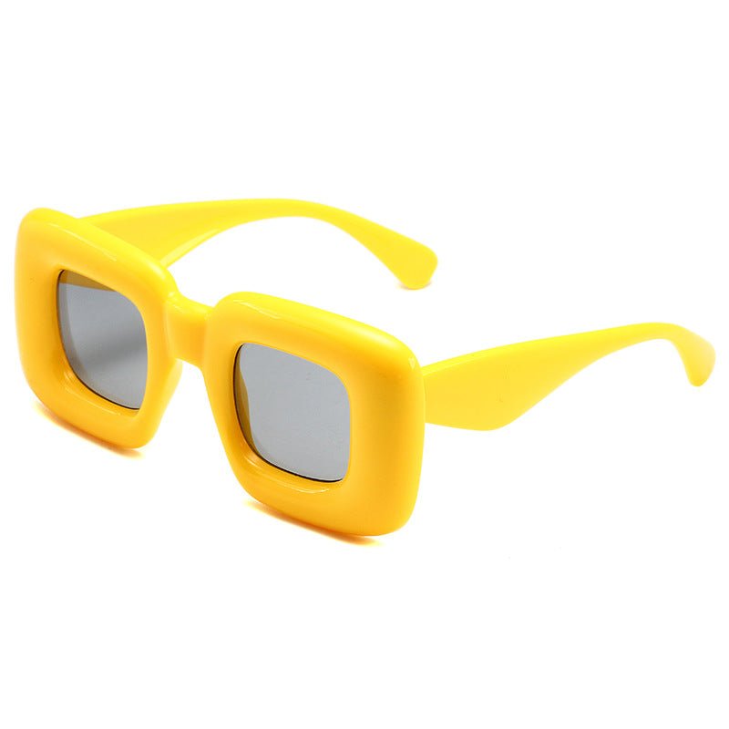 Gray Lense Thick Frame Retro Sunglasses - cherrykittenGray Lense Thick Frame Retro Sunglasses