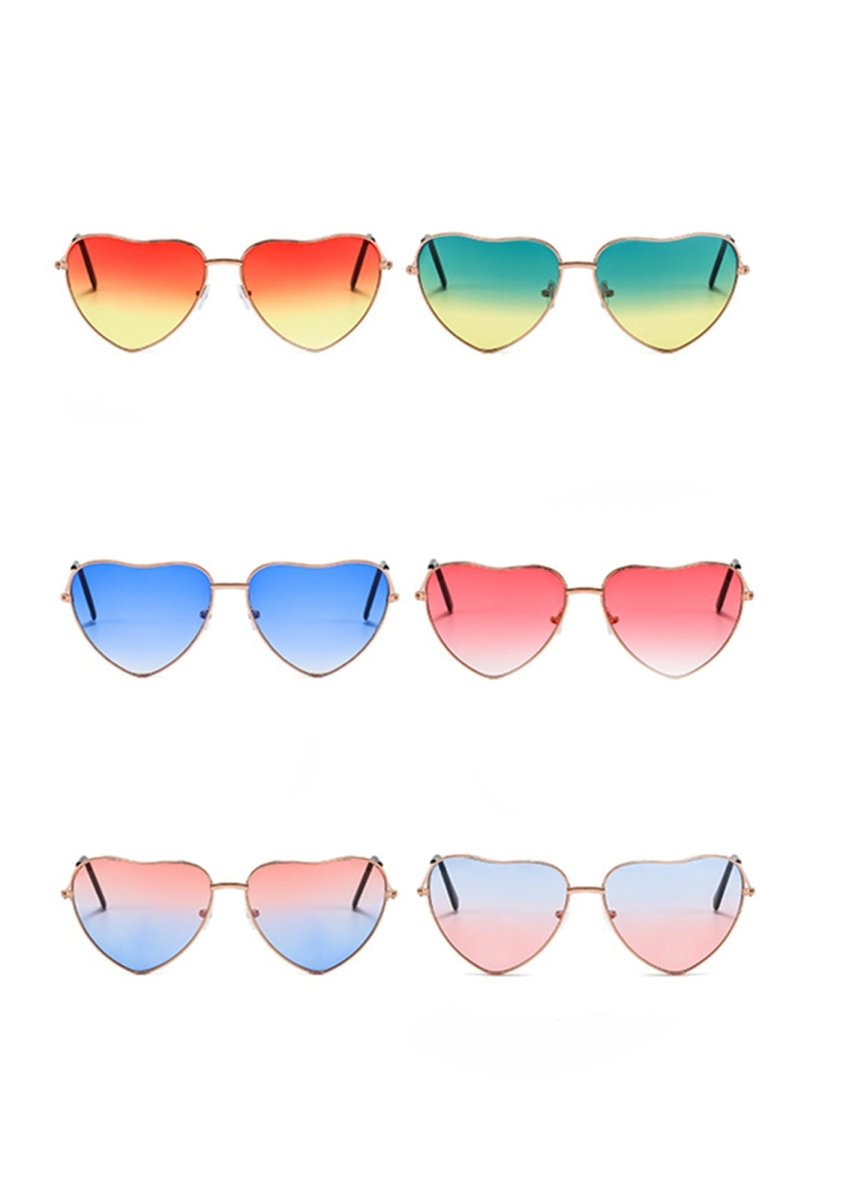 Heart Ocean Gradient Ramp Sunglasses - cherrykittenHeart Ocean Gradient Ramp Sunglasses