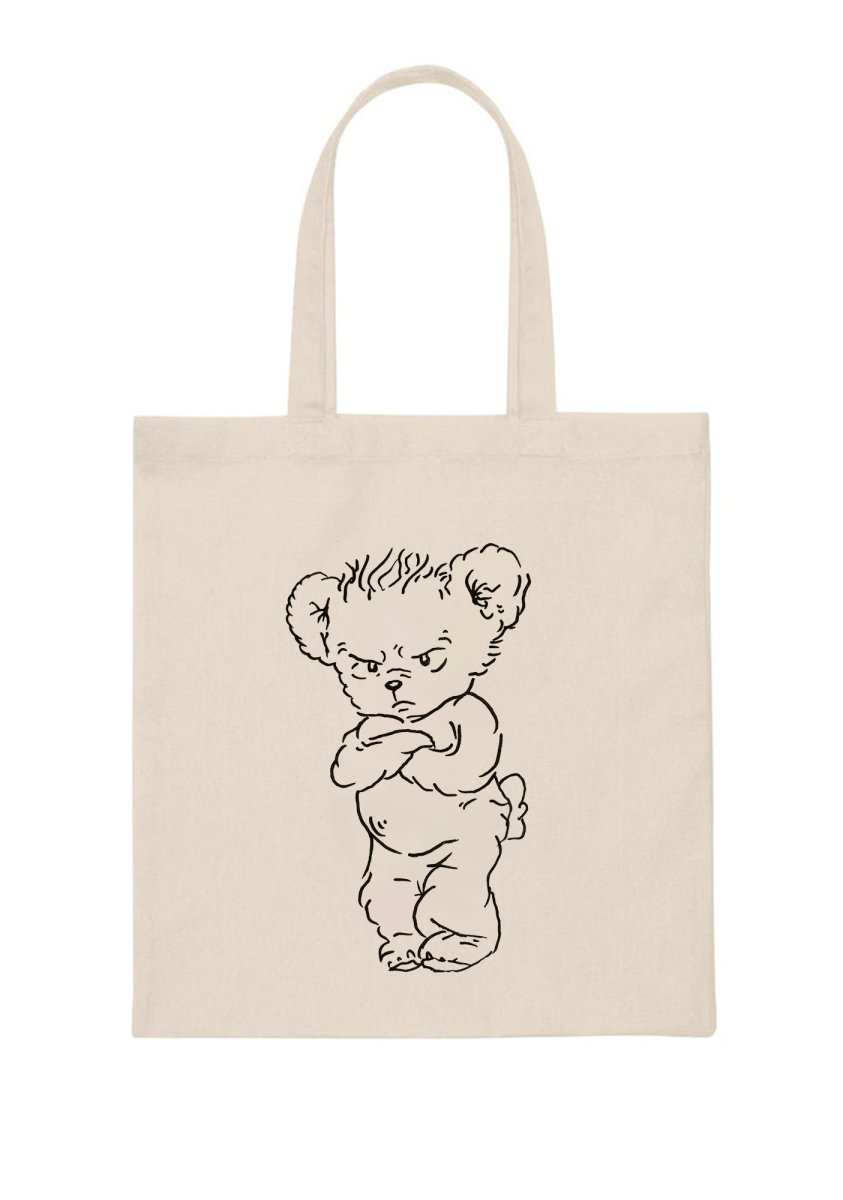 HS Bear Canvas Tote Bag - cherrykittenHS Bear Canvas Tote Bag