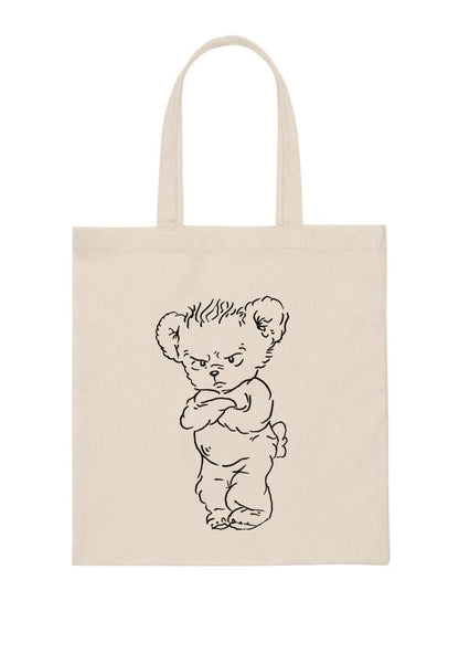 HS Bear Canvas Tote Bag - cherrykittenHS Bear Canvas Tote Bag