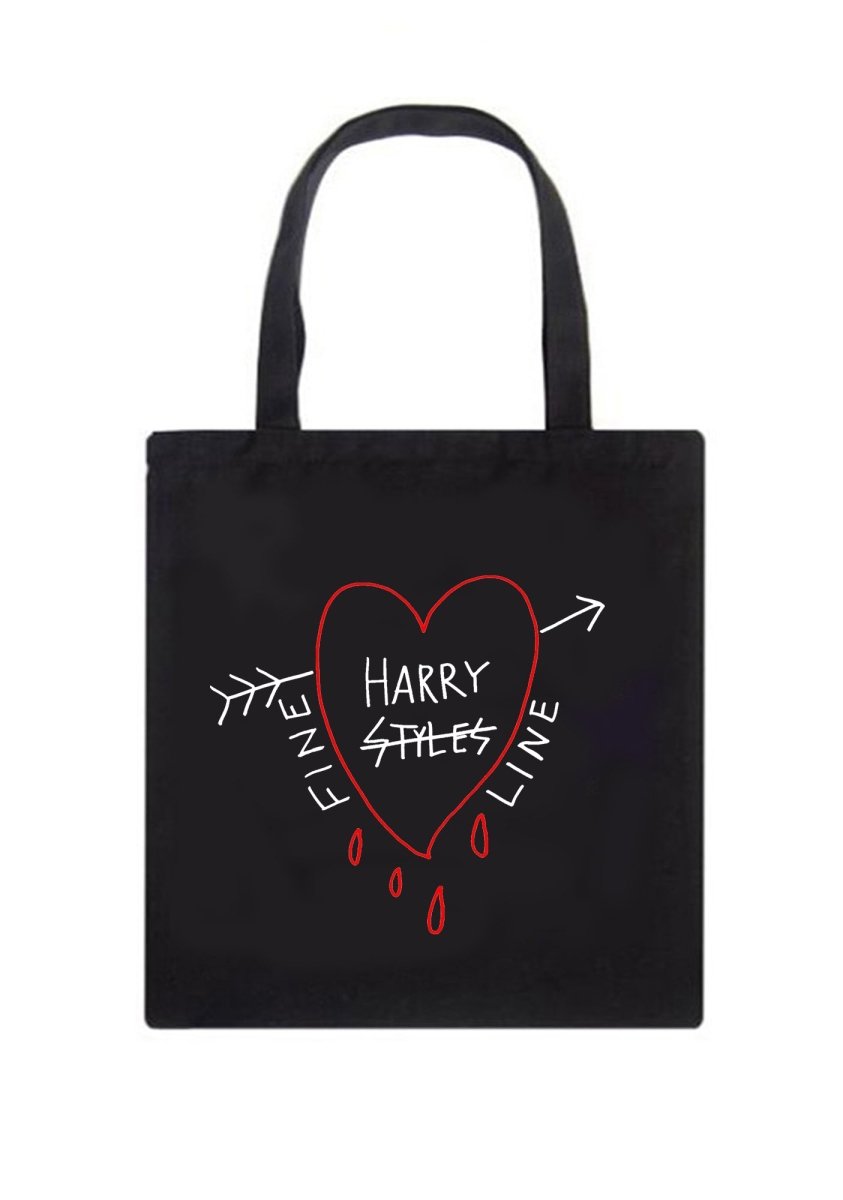 HS Fine Line Canvas Tote Bag - cherrykittenHS Fine Line Canvas Tote Bag