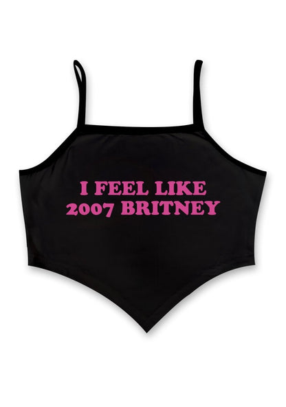 I Feel Like 2007 Britney Bandana Crop Tank - cherrykittenI Feel Like 2007 Britney Bandana Crop Tank