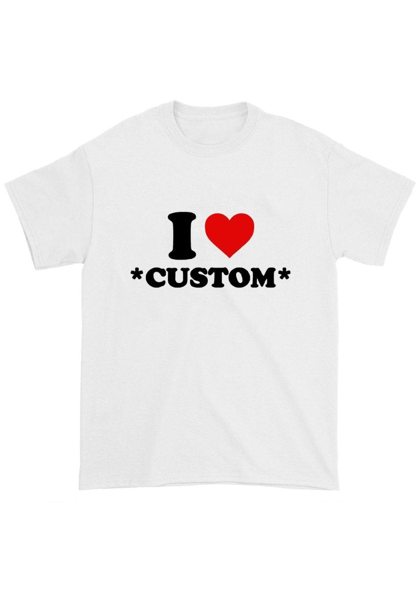 I Love Custom Personalized Chunky Shirt - cherrykittenI Love Custom Personalized Chunky Shirt