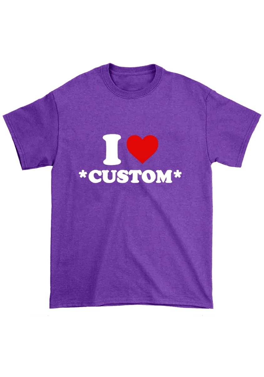 I Love Custom Personalized Chunky Shirt - cherrykittenI Love Custom Personalized Chunky Shirt