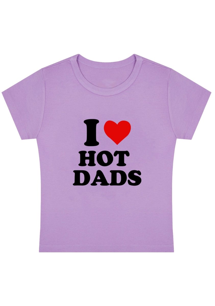 I Love Hot Dads Y2K Baby Tee - cherrykittenI Love Hot Dads Y2K Baby Tee