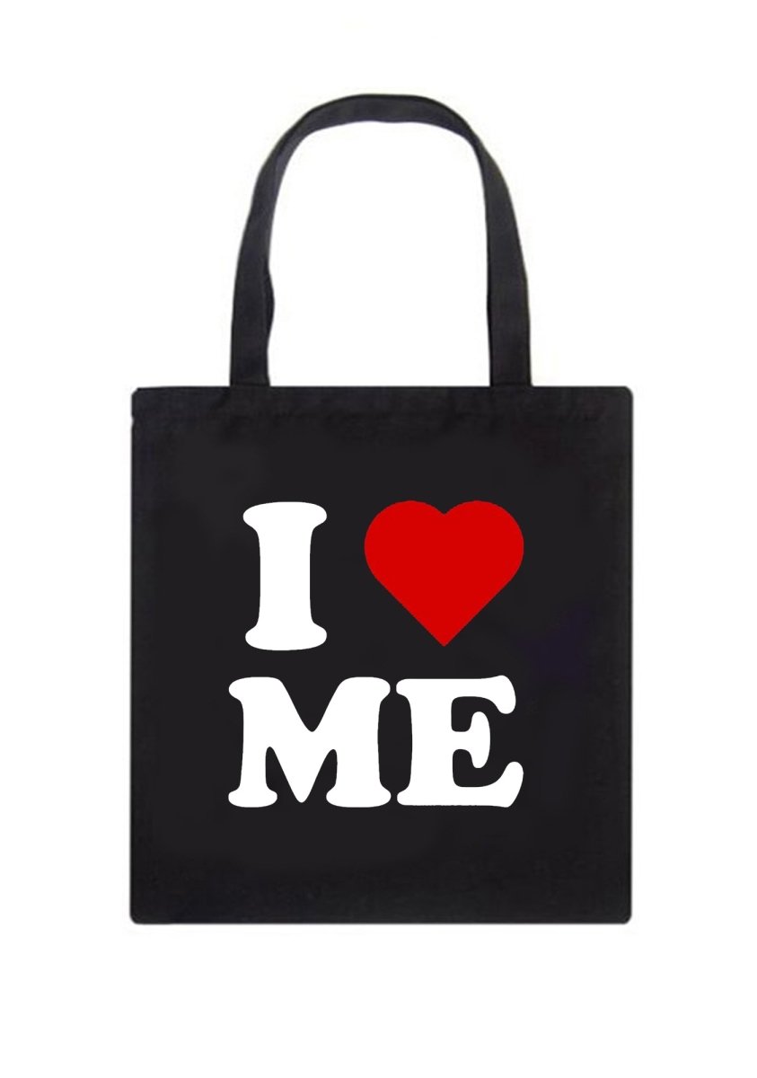 I Love Me Canvas Tote Bag - cherrykittenI Love Me Canvas Tote Bag