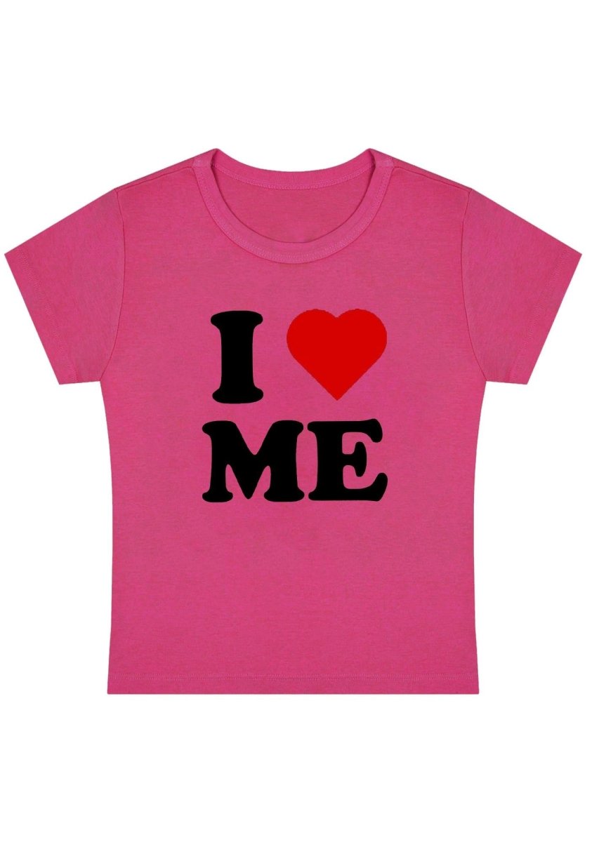 I Love Me Y2K Baby Tee - cherrykittenI Love Me Y2K Baby Tee