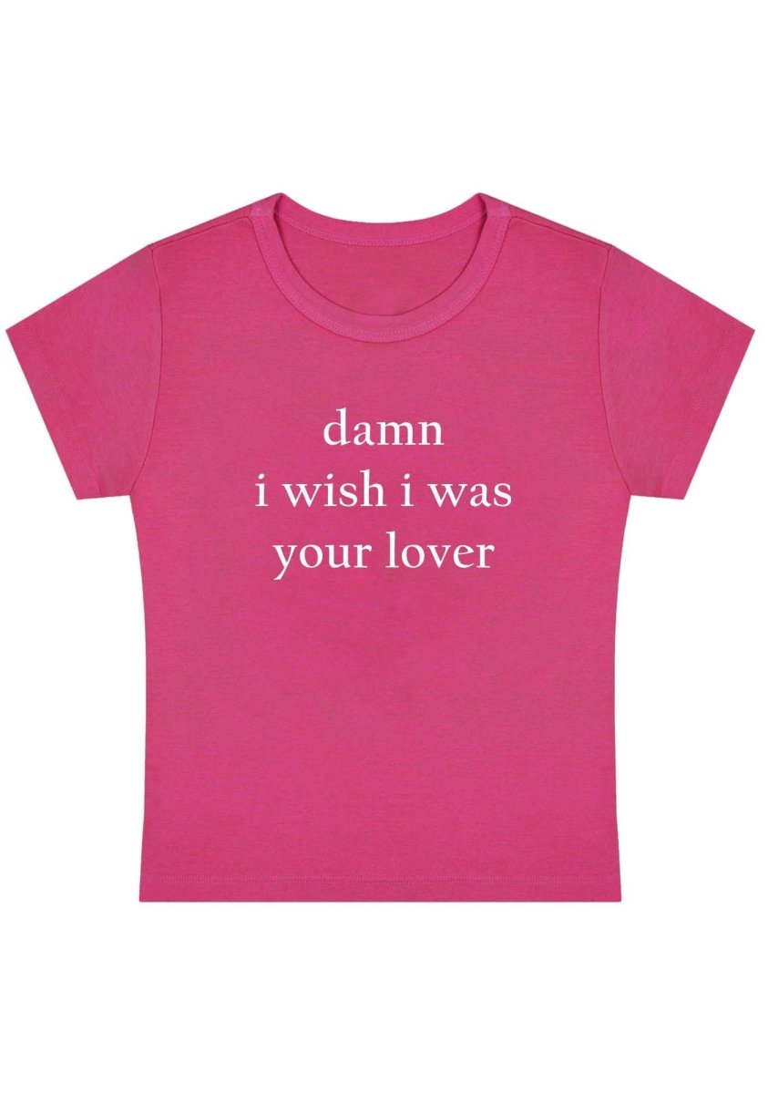 I Wish I Was Your Lover Y2k Baby Tee - cherrykittenI Wish I Was Your Lover Y2k Baby Tee