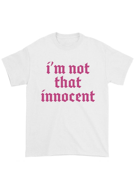 I'm Not That Innocent Chunky Shirt - cherrykittenI'm Not That Innocent Chunky Shirt