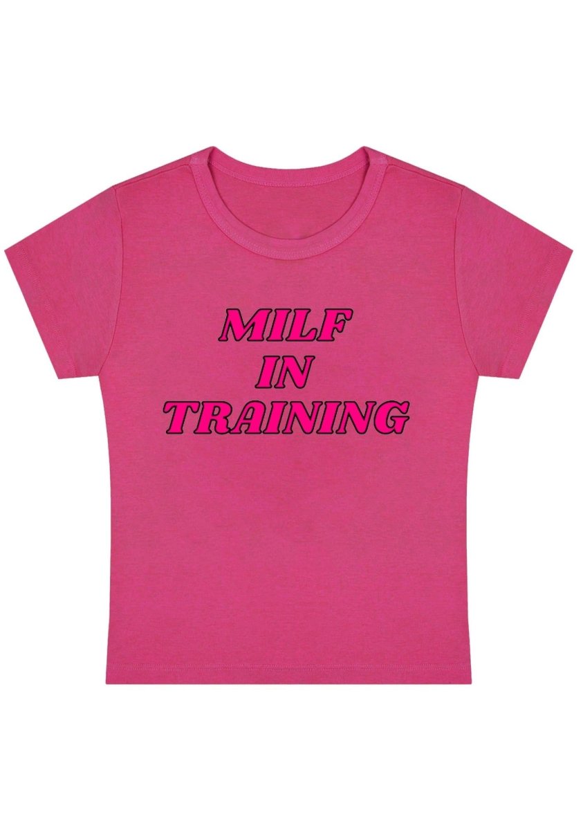 In Training Y2K Baby Tee - cherrykittenIn Training Y2K Baby Tee