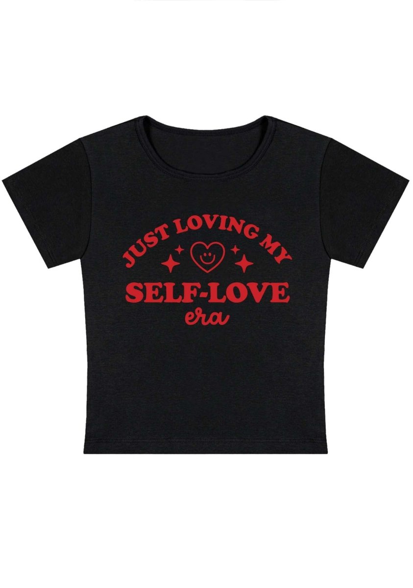 Just Love My Self-Love Era Y2K Baby Tee - cherrykittenJust Love My Self-Love Era Y2K Baby Tee
