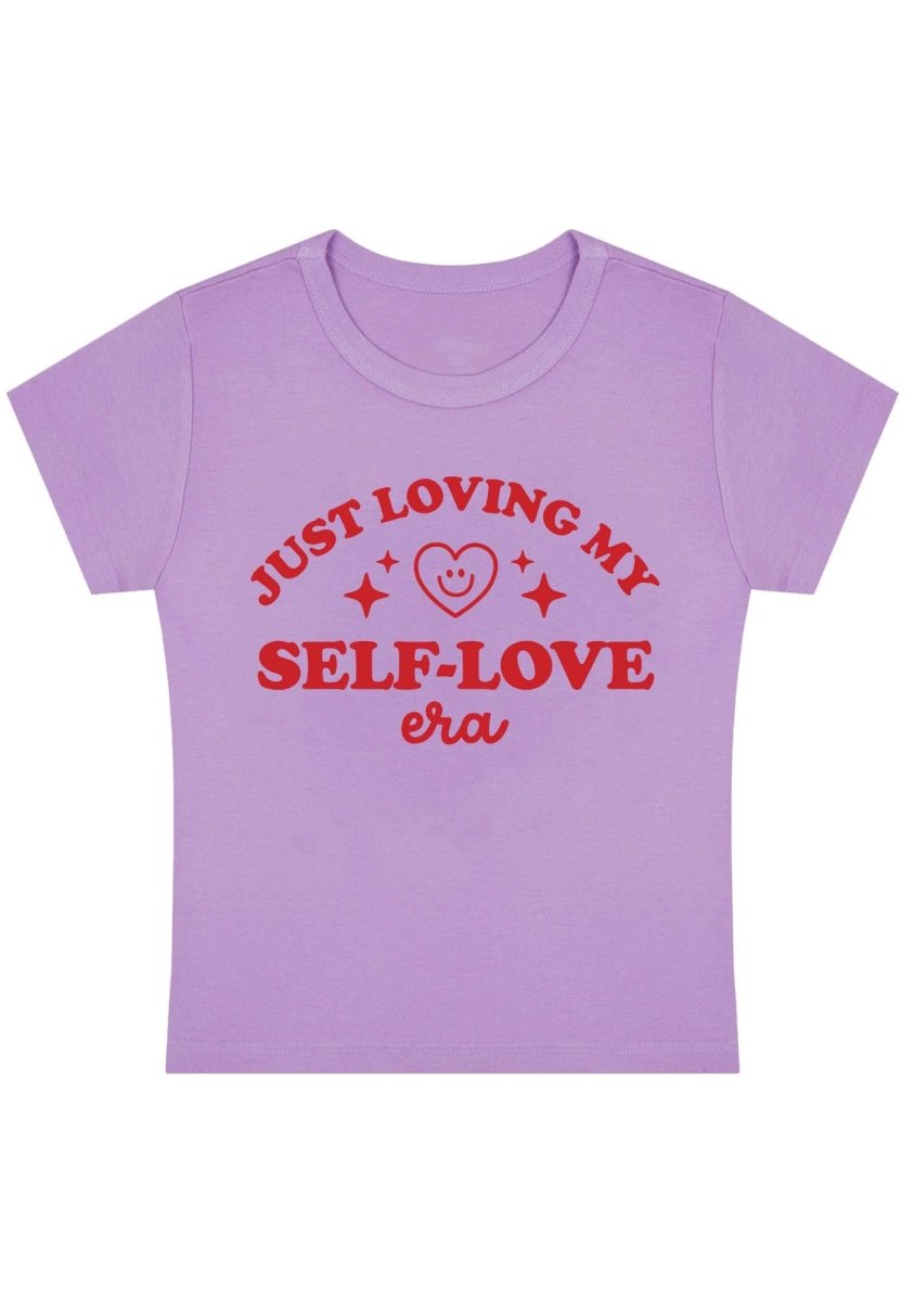 Just Love My Self-Love Era Y2K Baby Tee - cherrykittenJust Love My Self-Love Era Y2K Baby Tee
