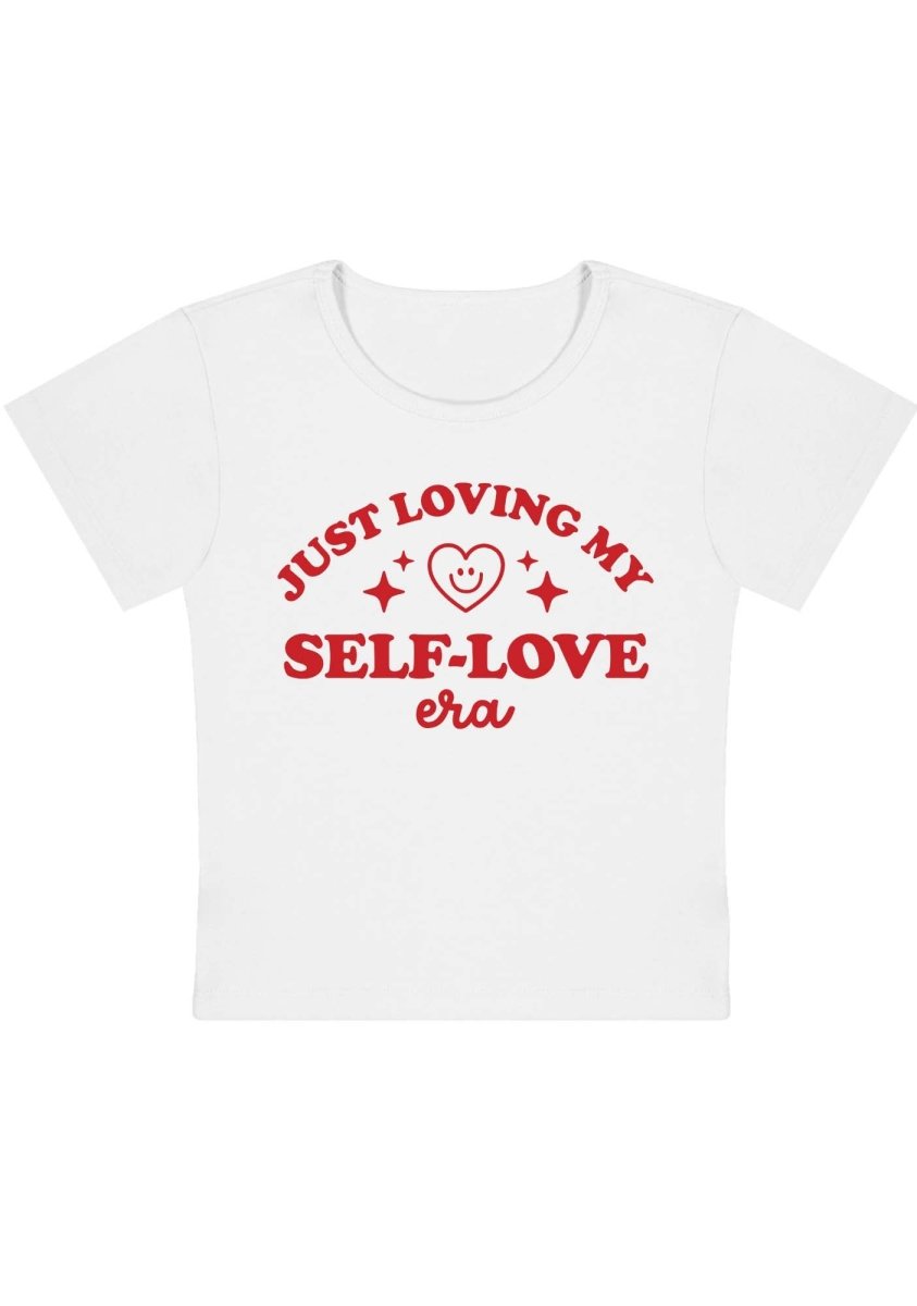 Just Love My Self-Love Era Y2K Baby Tee - cherrykittenJust Love My Self-Love Era Y2K Baby Tee